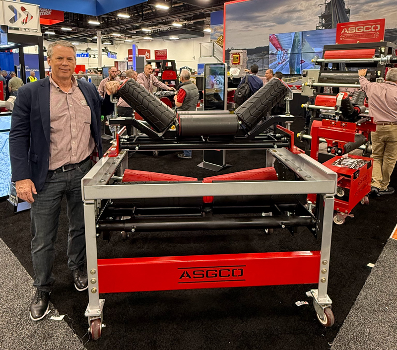 P&Q caught up with Aaron Gibbs in the ASGCO booth. (Photo: P&Q Staff)