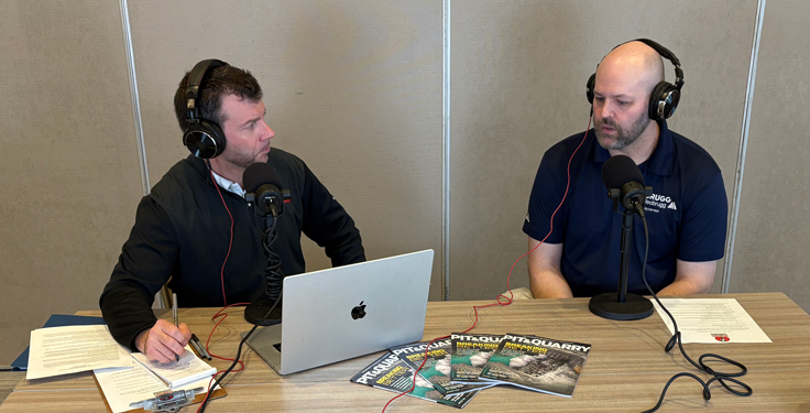 Yanik (left) and Dane Wagner of Geobrugg. (Photo: P&Q Staff)