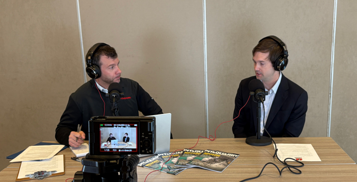 Yanik (left) and Evan Bender of the National Stone, Sand & Gravel Association. (Photo: (P&Q Staff)