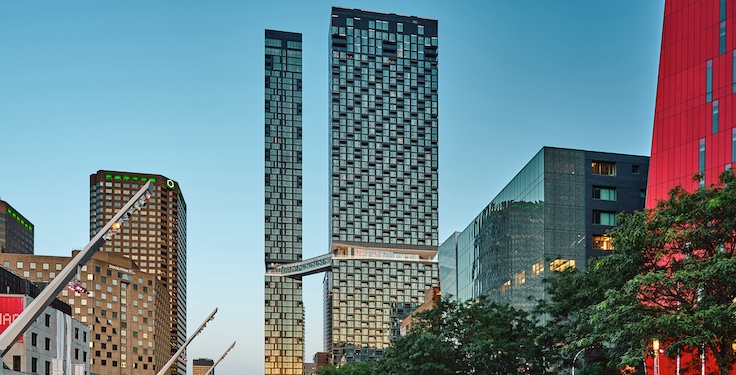 Amrize's new SUPERtect concrete, one of eight new concrete products the company offers, has been put to use in large, demanding structural applications. (Photo: Amrize image bank)