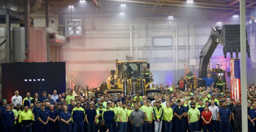 Volvo CE is adding capabilities in Shippensburg, Pennsylvania, to produce mid- to large-size excavators. (Photo: Volvo CE)