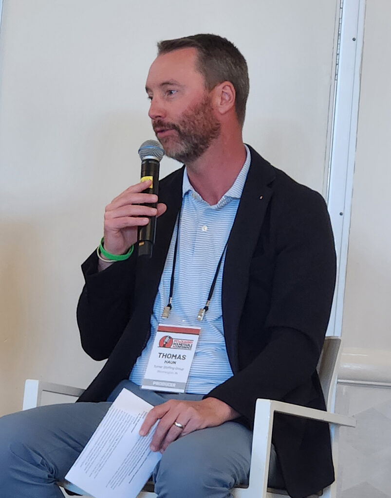 Says Turner Staffing Group’s Thomas Haun: “It’s interesting to see the level of interest from pure-play software companies moving into our space. Silicon Valley ignored it for a long time.” (Photo: P&Q Staff)