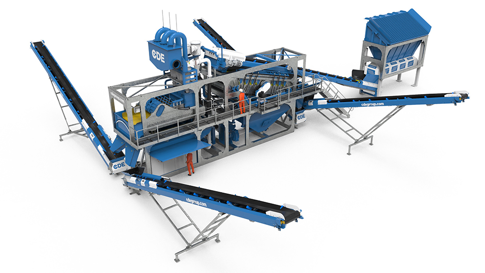 ModaLine is a transportable, containerized system that offers high-capacity washing. (Photo: CDE)
