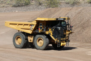 Carmeuse’s Drummond Island quarry will outfit its fleet of Caterpillar 777 haul trucks with Cat MineStar Command for hauling. (Photo: Caterpillar)