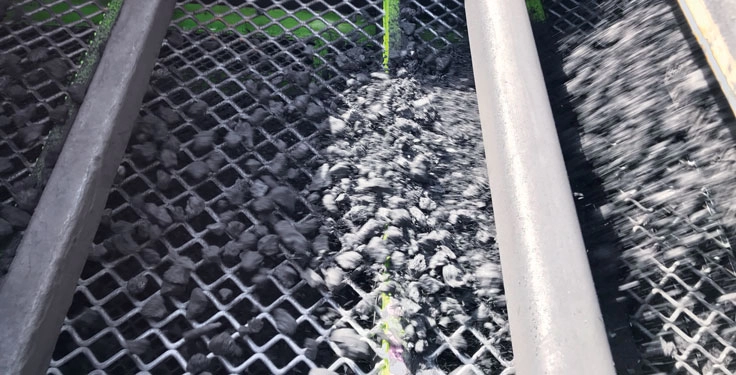 The opening sizes are the main benefit of high-vibration screen media. They are customized, meaning operations can get the exact opening size required to meet spec. (Photo: Major)